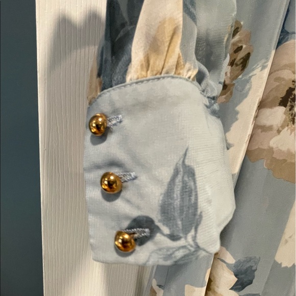 Floral Chiffon Maternity Maxi Dress - Picture 3 of 7